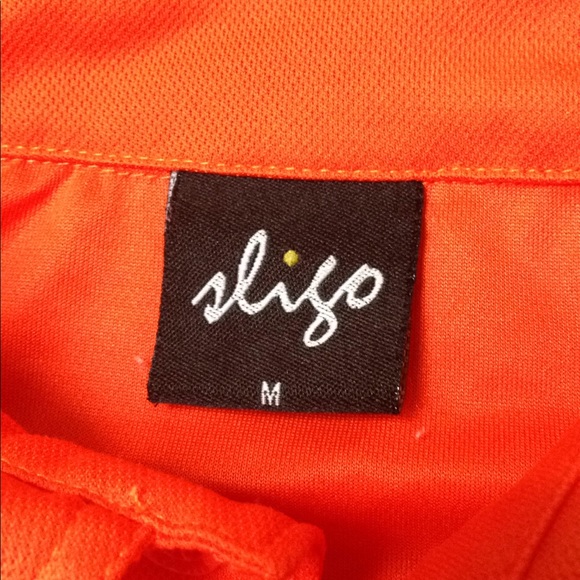 Sligo Men's Orange Golf Polo - Picture 6 of 9